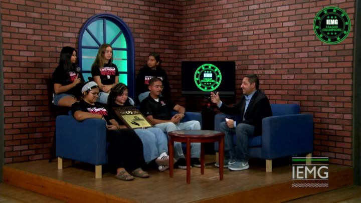 Pep Fernandez Interviewing San Bernardino Girls Waterpolo Team